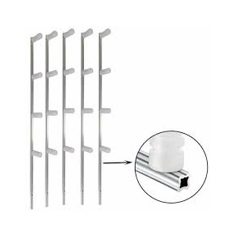 HASTE C/4 ISOLADORES 75CM ESTRELA ALUMINIO