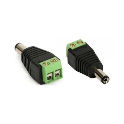 CONECTOR P4 2.1MM MACHO COM BORNE*