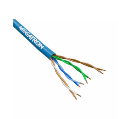 CABO DE REDE MEGATRON CAT5E AZUL CX 305 MTS HOMOLOGADO 100% COBRE