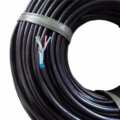 CABO DE REDE CAT5E PRETO BOBINA 300 MTS BLINDADO